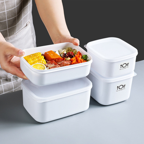 sealed plastic crisper refrigerator fresh-keeping microwave oven heating lunch box food storage box sealed box factory direct supply