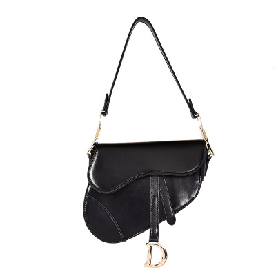 Bag Women's 2021 New Mini Saddle Horseshoe Small Bag Handbag Wide Shoulder Strap Messenger Bag One Piece Dropshipping