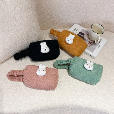 Women's Cute Small Handbag Korean Style Corduroy Small Square Bag All-Matching Hand Bag 2021 New One Piece Dropshipping