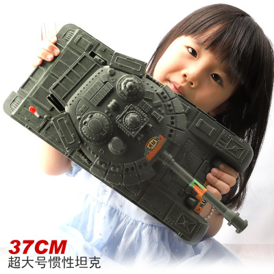 Children's Toy Large Simulation Military Model Tank Warrior Inertia Chariot Boy Kindergarten Gifts Stall
