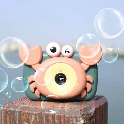 Internet Celebrity Bubble Machine Crab Camera Girl Heart Ins Automatic Bubble Blowing Gun Water Children's Toy Stall Supply
