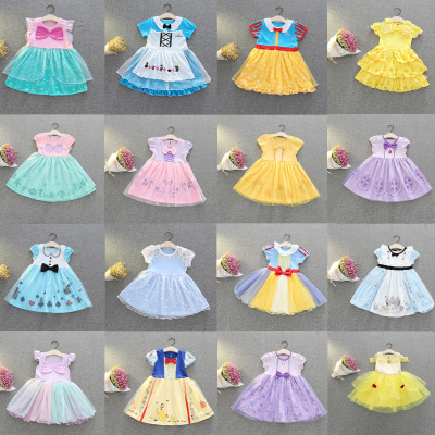 Foreign Trade Children's Wear Girls Dress Alice Wonderland Snow White Dress Halloween Performance Costume One Piece Dropshipping