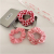Pink Small Flower Love Large Intestine Hair Ring New Simple Sweet Girl Hairtie