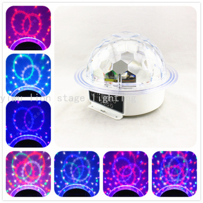 Factory Direct Sales New Led Straw Hat Crystal Magic Ball Light Wedding Bar Stage Colorful Rotating Stage Light Flash Light