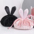 Korean Style Lazy Cosmetic Bag Hand Carrying Rabbit Ears Velvet Cosmetics Storage Bag Travel Portable Drawstring Wash Bag