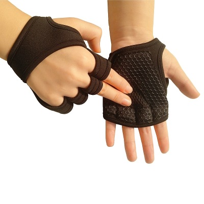 Car Knight Fitness Weightlifting Sports Fingerless Gloves Men and Women Barbell Pressure Equipment Training Non-Slip Breathable and Wearable