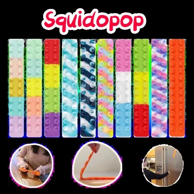 Cross-Border New Squidopop Creative Decompression Silicone Toy Silicone Decompression Sucker Mouse Killer Pioneer