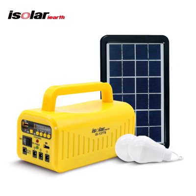 Cross-Border Small Appliances Portable Camping Led Emergency Lighting Solar Power Supply Small System with Radio