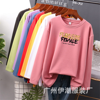 2022 Spring and Autumn Long Sleeve Wholesale Guangzhou 5 Yuan Clothing Tail Goods Foreign Trade Stall Supply Women's T-shirt Clearance
