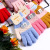 Factory Direct Supply Twill Autumn and Winter Finger Girls' Gloves Two-Color Jacquard Striped Student Children Warm Gloves