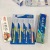Toothpaste 3-Piece Set 10 Yuan Mode 15 Yuan Running Rivers and Lakes Night Market Stall Supply Toothpaste Toothbrush 3-Piece Set