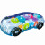 Cross-Border Simulation Gear Mechanical Electric Universal Rotation Colorful Light Music Transparent Educational Concept Toy Car