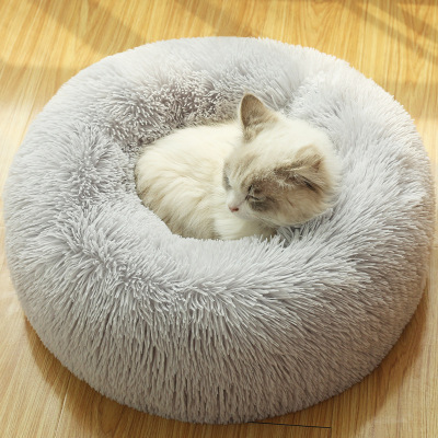 Doghouse Cathouse Plush round Pet Bed Winter Thermal Mat Dog Bed Dog Bed Pet Bed Pet Supplies