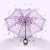 Umbrella Three Fold Automatic Cherry Blossom Butterfly Transparent Umbrella Environmental Umbrella Advertising Umbrella