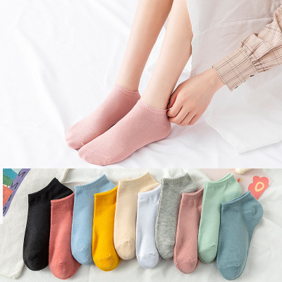 Women's Invisible Socks Shallow Mouth Polyester Cotton Socks Low Top Women's Boat Socks Stall Supply Socks Wholesale