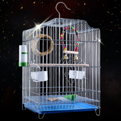 Bird Cage Big Brother Xuanfeng Brother Parrot Cage Large Large Household Stainless Steel Color Large Breeding Complete Collection