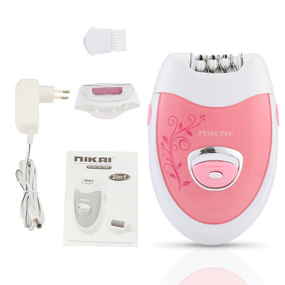 Central Asia Hot Sale Two-in-One 1 Multi-Functional Hair Removal Device Women's Hair Removal Device Electric Callus Remover Nikai