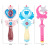 Cross-Border New Arrival LED Light Luminous Sound Effect Magic Wand Girl Toy Electric Lamplight with Retractable Magic Wand Stall