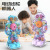 Electric Robot Transparent Gear New Wholesale Universal Walking Light Music Girl and Boy Children's Remote Control Toys