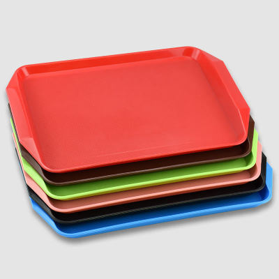 Tray Plastic Rectangular Fast Food Restaurant Non-Slip Pp Tray Canteen Restaurant Restaurant Catering Serving Food Tray and Dinner Plate