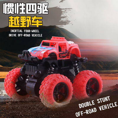 Children's Toy Car Four-Wheel Drive Stunt Inertia off-Road Vehicle Boy Anti-Fall Sports Car Toy Stall Toy Gift Wholesale