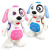 New Electric Toy Dog Music Light Dancing Walking Children TikTok Robot Dog Stall Hot Sale