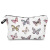 2022 Cross-Border New Arrival 3D Printed Cartoon Butterfly Polyester Makeup Bag Women's Clutch Fashion Cosmetic Case