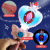 Cross-Border New Arrival LED Light Luminous Sound Effect Magic Wand Girl Toy Electric Lamplight with Retractable Magic Wand Stall