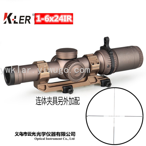 1-6x24ir High True Magnification Anti-Seismic Telescopic Sight Red Dot Density Differentiation Ignore Difference Can Return to Zero Thin Wall Speed Aiming