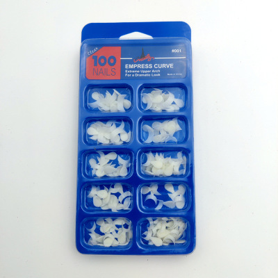 Manicure Wholesale Finished Nail Beauty 100 PCs Blister Boxed Snowflake Semi-Nail Sticky Fake Nails Nail Stickers