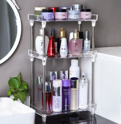 Stainless Steel Punch-Free Toiletries Storage Rack for Foreign Trade
