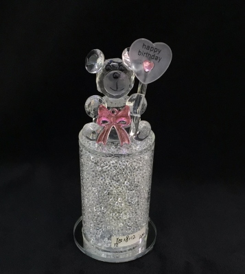 Lamp Holder Bear Crystal