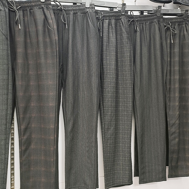 新款时尚百搭春秋打底裤女长裤中老年大码女士外穿妈妈裤纤维棉裤