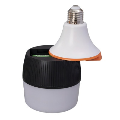New LED Detachable Charging Globe 18650 Lithium Battery Emergency Light Foreign Trade E27 Screw 30W Bulb