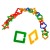Geometric Chain Ring Buckle Plastic Building Block Necklace Development Brain Assembling Toys Desktop Retaining Ring Children's Puzzle