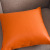 Faux Leather Pillow Light Luxury Living Room Sofa High-End Throw Pillowcase Modern Cushion Lumbar Pillow Orange Disposable Quilt Nordic