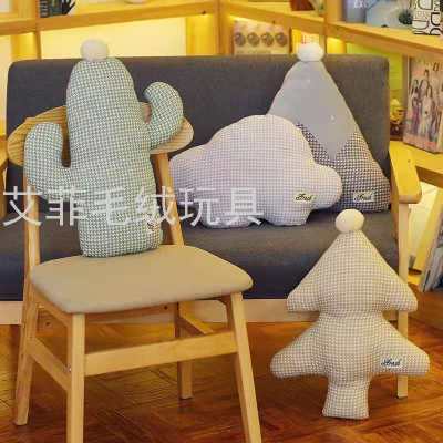 Nordic Style Forest Series Pillow Home Pillow Sofa Cushion Christmas Tree Office Cushion Plush Toys