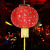 Red Lantern Household Flocking Lantern New Year's Day Full Blessing Lamp Decoration Folding Lantern Factory Wholesale