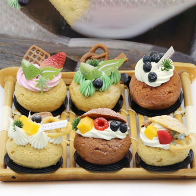 Food Model Cream Puff PFC-A Window Display Home Decoration Photography Set Dessert Shop Gift Gift