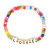 2020 European and American Original Bohemian Ethnic Style Square Love Letter Rainbow Micro Glass Bead Female Bracelet