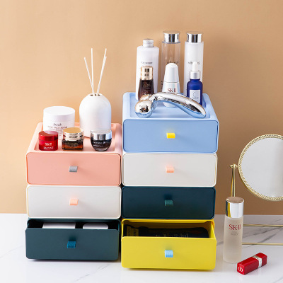 X49-858P Simple Internet Celebrity Korean Desktop Drawer Storage Box Multi-Layer Storage Drawer Cosmetics Storage Box