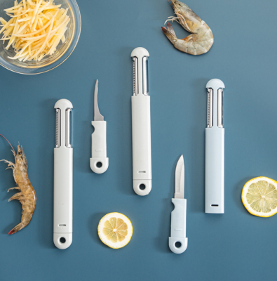 Stainless Steel Peeler Peeler Three-in-One Shrimp Thread Knife for Foreign Trade