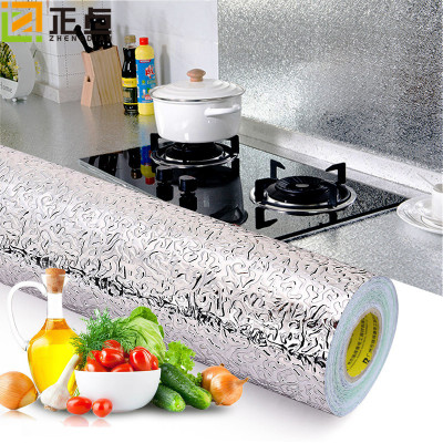 Sticker Anti-Fouling High Temperature Resistant Aluminum Foil Wall Sticker Thickened Self-Adhesive Cutting Wallpaper