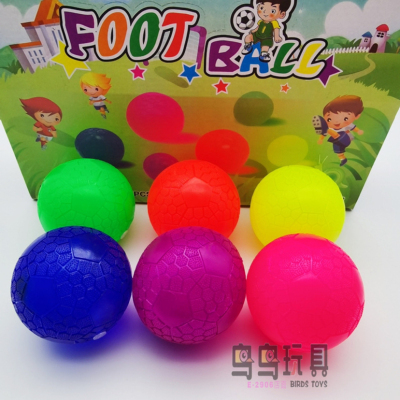 Hot Selling Hot-Selling Luminous Whistle Ball Night Market Stall Toys Foreign Trade Luminous Squeeze and Sound Football Luminous Toys Wholesale