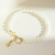 Quilt Pearl Bracelet Female S925 Sterling Silver Shell Bracelet Freshwater Pearl Bracelet Valentine's Day for Girlfriend