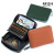 Wholesale Genuine Leather RFID Japanese Coin Purse Zipper Card Holder for Women Expanding Card Holder Large Capacity