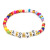 2020 European and American Original Bohemian Ethnic Style Square Love Letter Rainbow Micro Glass Bead Female Bracelet