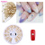 Nail Ornament Japanese Style Edge Covering Pearl Semicircle Flat Bottom DIY Nail Stickers Rhinestone Jewelry Boxed