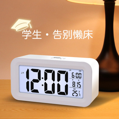 Smart Clock 2021 New Alarm Clock Electronic Clock Student Clock Electronic Watch Snooze Factory Direct Sales Support Foreign Trade Order