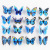 Simulation Butterfly 12cm Double Layer Butterfly Magnet 3d Pvc Shopping Mall Kindergarten Classroom Layout Pin Home Decoration